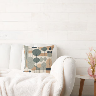 Moderne Boho mit Bäumen Kissen