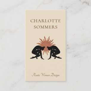 Moderne Boho Online-Boutique Visitenkarte