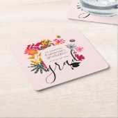 Moderne Boho Pink Arch Blumenstube Party Rechteckiger Pappuntersetzer (angewinkelt)