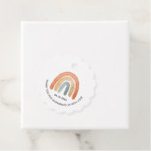 Moderne Boho Rainbow Baby Dusche Geschenkanhänger (Beispiel)