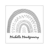 Moderne Boho Rainbow Custom Girls Niedlich Gummistempel (Prägung)