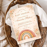Moderne Boho-Regenbogen-Baby-Party