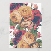 Moderne Boho Rose bearbeitbares Foto Save The Date (Rückseite)