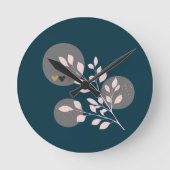 Moderne Boho-Rundwand Runde Wanduhr (Vorderseite)