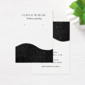 Moderne Boho Schwarzweiß-Ohrring-Grafikkarte (Schreibtisch)