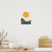 Moderne Boho skandinavische Gestaltung Poster (Küche)