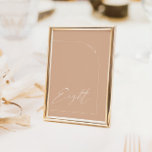 Moderne Boho Tan Arch Table Acht Tischnummer<br><div class="desc">Konzipiert für die "Arches Minimalistische" Einladungs-Kollektion für Hochzeiten. Klicken Sie zum Ändern der Details auf "Details". Um den Text zu verschieben oder die Größe, den Schriftart oder die Farbe zu ändern, klicken Sie auf "Bearbeiten mit dem Entwurfswerkzeug". Sehen Sie sich den Sammellink auf dieser Seite an, um alle passenden Elemente...</div>