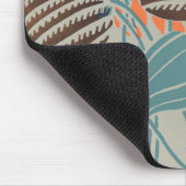 Moderne Boho Teal- und Lavendel-Blumendekoration Mousepad (Ecke)