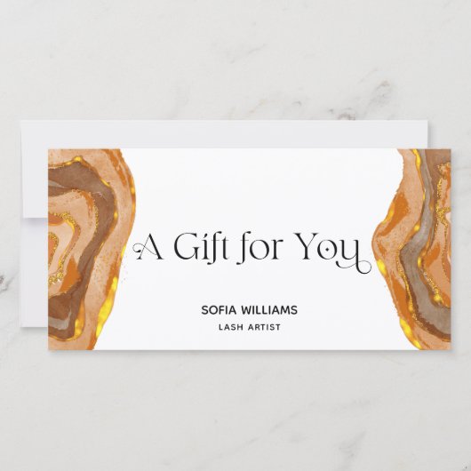 Moderne Boho Terracotta-Zertifikat (Vorderseite)