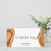 Moderne Boho Terracotta-Zertifikat (Stehend Vorderseite)