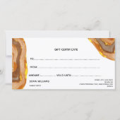 Moderne Boho Terracotta-Zertifikat (Rückseite)