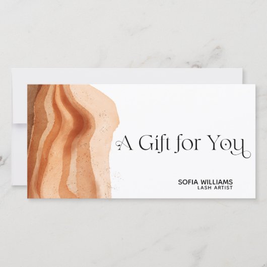 Moderne Boho Terracotta-Zertifikat (Vorderseite)