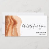 Moderne Boho Terracotta-Zertifikat (Vorderseite)