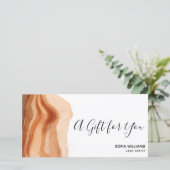 Moderne Boho Terracotta-Zertifikat (Stehend Vorderseite)