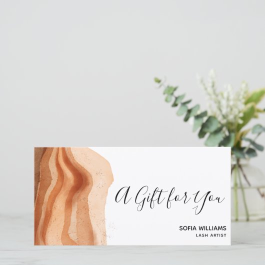 Moderne Boho Terracotta-Zertifikat (Stehend Vorderseite)