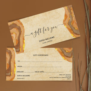 Moderne Boho Terracotta-Zertifikat