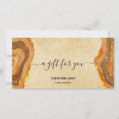 Moderne Boho Terracotta-Zertifikat (Vorderseite)