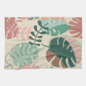 Moderne Boho Tropical Monstera Pflanzen Küchentüch Geschirrtuch (Horizontal)