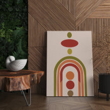 Moderne Boho Wall Art, Mittelalter Große Leinwand