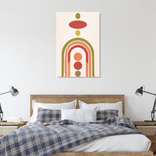 Moderne Boho Wall Art, Mittelalter Große Leinwand (Insitu (Schlafzimmer))