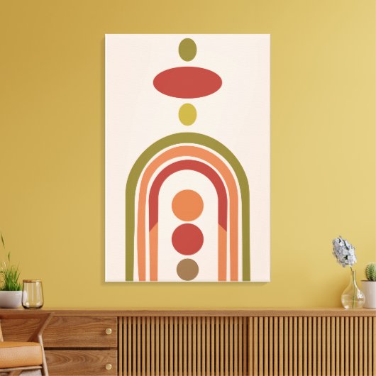 Moderne Boho Wall Art, Mittelalter Große Leinwand (Insitu (Wohnzimmer))