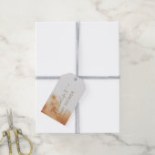 Moderne Boho Wasserfarbe Gefärbte Krawatte Kinderd Geschenkanhänger (Mit Garn)