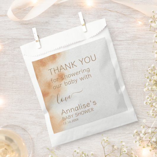 Moderne Boho Wasserfarbe Gefärbte Krawatte Kinderd Geschenktütchen (Ausgeschnitten)