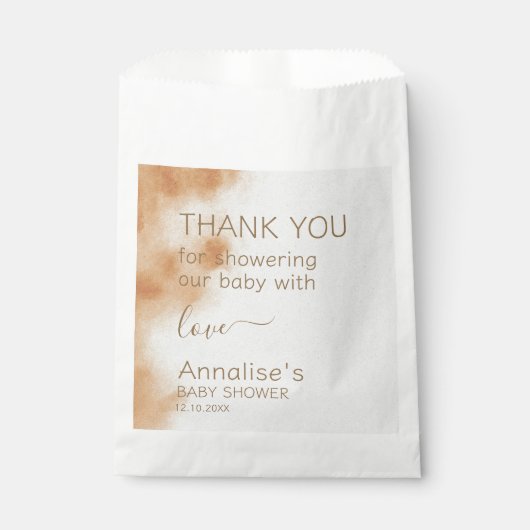 Moderne Boho Wasserfarbe Gefärbte Krawatte Kinderd Geschenktütchen (Vorderseite)