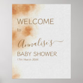 Moderne Boho Wasserfarbe Gefärbte Krawatte Kinderd Poster (Vorne)