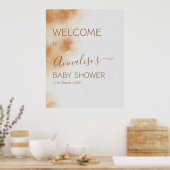 Moderne Boho Wasserfarbe Gefärbte Krawatte Kinderd Poster (Küche)