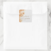 Moderne Boho Wasserfarbe Gefärbte Krawatte Kinderd Quadratischer Aufkleber (Tasche)