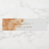 Moderne Boho Wasserfarbe Gefärbte Krawatte Kinderd Wasserflaschenetikett (Einzelnes Label)