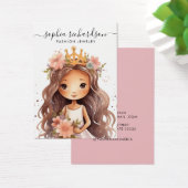 Moderne boho Wasserfarbe Girl Ohrring-Karte (Schreibtisch)