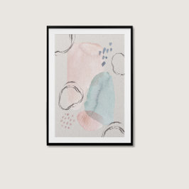 Moderne Boho Wasserfarben Abstrakte Ästhetik Kunst Poster