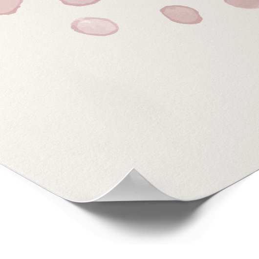 Moderne Boho Wasserfarben Abstrakte Ästhetik Kunst Poster (Ecke)