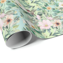 Moderne Boho Wasserfarben-Wildblume