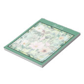Moderne Boho Wasserfarben-Wildblume Notizblock (Rotiert)