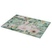 Moderne Boho Wasserfarben-Wildblume Schneidebrett (Ecke)