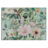 Moderne Boho Wasserfarben-Wildblume Schneidebrett (Vorderseite)