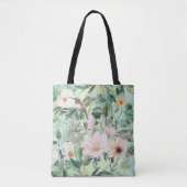 Moderne Boho Wasserfarben-Wildblume Tasche (Vorderseite)