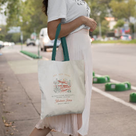 Moderne Boho-Wüste | Bridesmaid Fvor Tote Tag Tragetasche