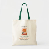 Moderne Boho-Wüste | Bridesmaid Fvor Tote Tag Tragetasche (Vorne)