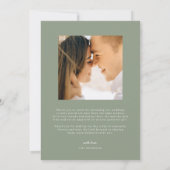 Moderne Boho-Wüste | Einfache SkriptWedding Danke (Rückseite)