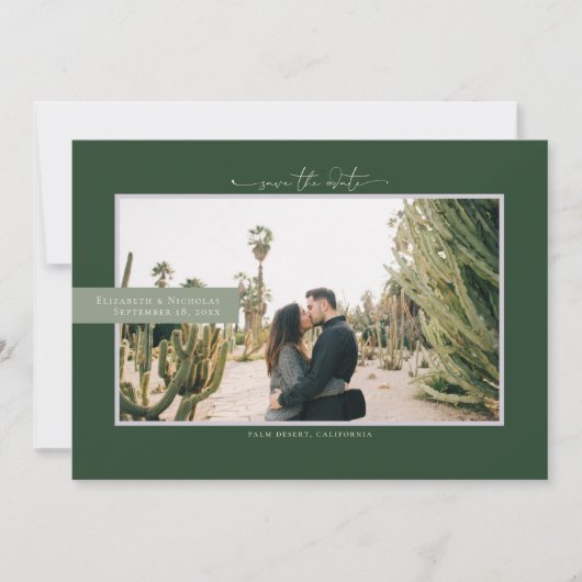 Moderne Boho-Wüste | FOTO SAVE THE DATE (Vorderseite)