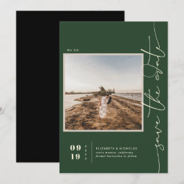 Moderne Boho-Wüste | Square Foto Save the Date