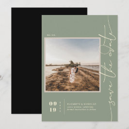 Moderne Boho-Wüste | Square Foto Save the Date