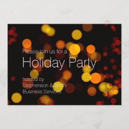 Moderne Bokeh Holiday Party Einladung