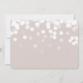 Moderne Bokeh Lights 3 Foto Geburtserklärung Ankündigung (Rückseite)