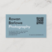 Moderne Bold Typografy Einmalfotografie Visitenkarte (Vorderseite)