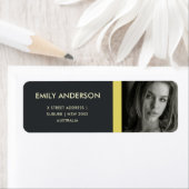 MODERNE BOLD YELLOW BLACK PERSONAL FOTO ADRESSE (Insitu)